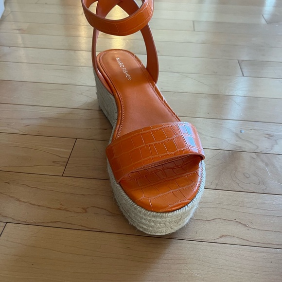 Mark Fisher Orange Summer Platforms - Picture 4 of 5
